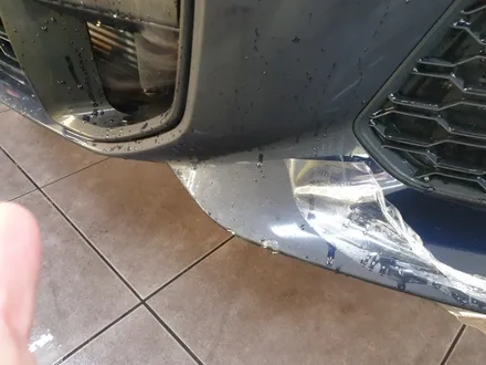 BMW X6 앞범퍼PPF재시공. 사하구 범퍼PPF작업 / 부산 사하구 하단동