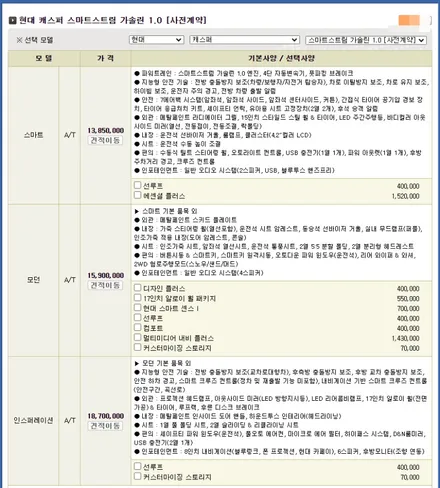 캐스퍼 온라인판매, 가격표, 사전계약은 어떻게, / 서울 서대문구 연희동