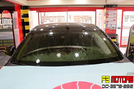 루마썬팅 수원청명점 F3모터스에서 제네시스G80 전면 루마버텍스 썬팅시공 엿보기~~!! / 수원 영통동