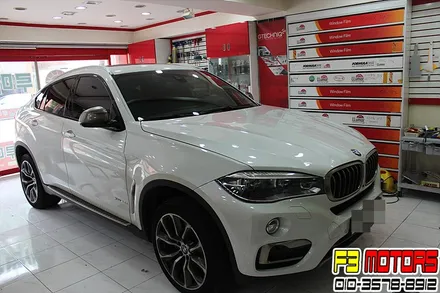 BMW X6 차량이 크긴 커요~~!! 전면유리 루마썬팅으로 열차단 시공 수원썬팅~!! / 수원 영통동