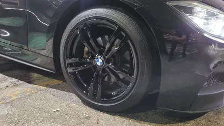 320i 3시리즈 블랙유광 휠도색~ 자동차휠도색 / 광진, 송파, 성동, 강남