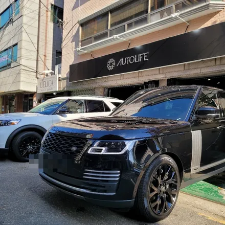 레인지로버 보그 그릴교체 / 블랙팩 작업 / 앞범퍼 사고수리 / 광진, 송파, 성동, 강남