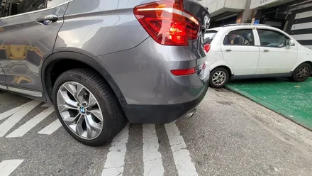 중랑구 외형복원 사고수리 판금도색 작업 / BMW x3 3시리즈 범퍼부분도색 / 광진, 송파, 성동, 강남