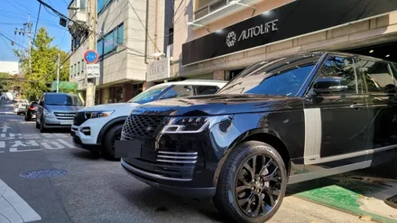 레인지로버 보그 그릴교체 / 블랙팩 작업 / 앞범퍼 사고수리 / 광진, 송파, 성동, 강남