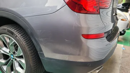 중랑구 외형복원 사고수리 판금도색 작업 / BMW x3 3시리즈 범퍼부분도색 / 광진, 송파, 성동, 강남