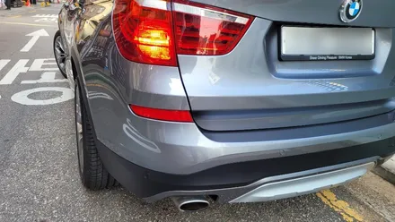 중랑구 외형복원 사고수리 판금도색 작업 / BMW x3 3시리즈 범퍼부분도색 / 광진, 송파, 성동, 강남