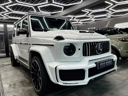 압구정랩핑 벤츠 G63 AMG 브라부스 데칼 랩핑, 라이트PPF, BRABUS 엠블럼 교체 / 강남구 논현동