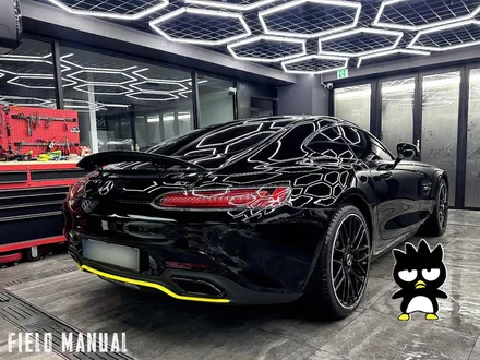 올블랙 벤츠 AMG GT. 전체 블랙PPF + 리어 옐로우 데칼 포인트 / 강남구 논현동