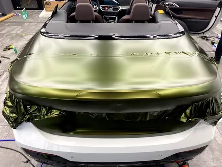 강남랩핑 BMW420i 컨버터블 에이버리 슈프림호프그린 / 강남구 논현동