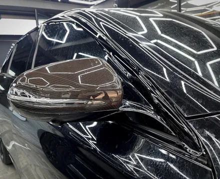 강남랩핑 벤츠 E63 크롬딜리트 랩핑? no 블랙PPF 카본PPF !! / 강남구 논현동