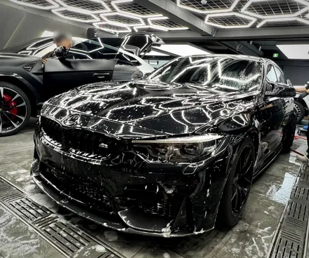서초랩핑 BMW M3 이노즈텍 메탈릭실버 전체랩핑 / 강남구 논현동