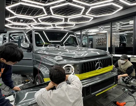 압구정랩핑 벤츠 G63 AMG 메탈릭그레이 랩핑 / 강남구 논현동