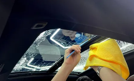 실내PPF BMW X6 실내 STEK 카본PPF, 계기판PPF, 썬루프 썬팅 / 강남구 논현동