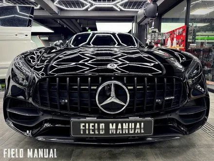 올블랙 벤츠 AMG GT. 전체 블랙PPF + 리어 옐로우 데칼 포인트 / 강남구 논현동