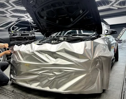 서초랩핑 BMW M3 이노즈텍 메탈릭실버 전체랩핑 / 강남구 논현동