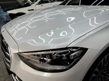건대랩핑 벤츠 S580 CYS 유광 화이트 전체랩핑 / 강남구 논현동