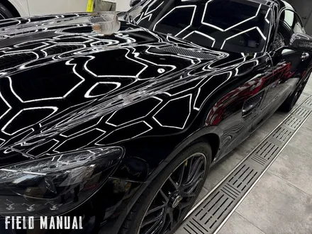 올블랙 벤츠 AMG GT. 전체 블랙PPF + 리어 옐로우 데칼 포인트 / 강남구 논현동