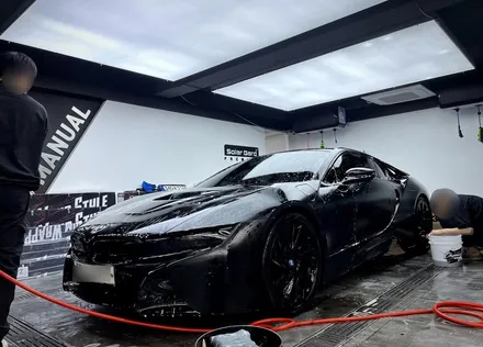 서초랩핑 BMW i8 부분랩핑, 솔라가드 티타늄 썬팅 / 강남구 논현동