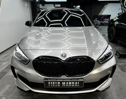 서초랩핑 BMW M135i 이노즈텍 메탈릭실버 전체랩핑 / 강남구 논현동