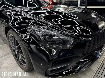올블랙 벤츠 AMG GT. 전체 블랙PPF + 리어 옐로우 데칼 포인트 / 강남구 논현동