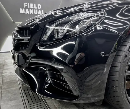 강남랩핑 벤츠 E63 크롬딜리트 랩핑? no 블랙PPF 카본PPF !! / 강남구 논현동