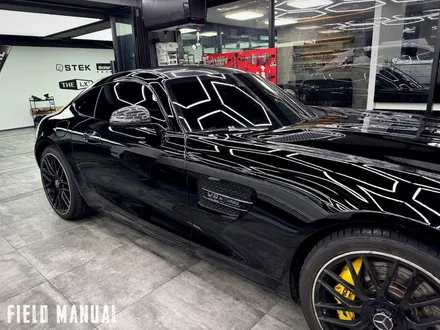 올블랙 벤츠 AMG GT. 전체 블랙PPF + 리어 옐로우 데칼 포인트 / 강남구 논현동