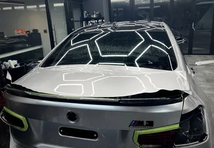 서초랩핑 BMW M3 이노즈텍 메탈릭실버 전체랩핑 / 강남구 논현동