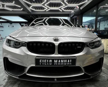 서초랩핑 BMW M3 이노즈텍 메탈릭실버 전체랩핑 / 강남구 논현동