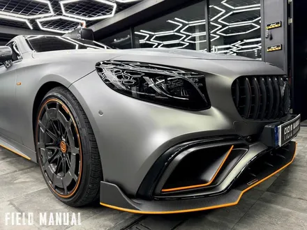 벤츠 S63 AMG 텅스텐스틸 컬러PPF, 브라부스 바디킷, 카본PPF, 휠 교체, 엠비언트·실내 가죽교체·은하수 / 강남구 논현동