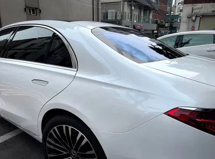 건대랩핑 벤츠 S580 CYS 유광 화이트 전체랩핑 / 강남구 논현동