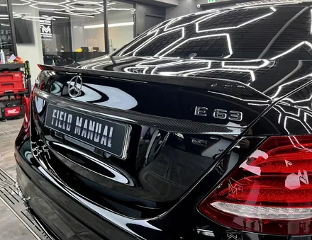 강남랩핑 벤츠 E63 크롬딜리트 랩핑? no 블랙PPF 카본PPF !! / 강남구 논현동