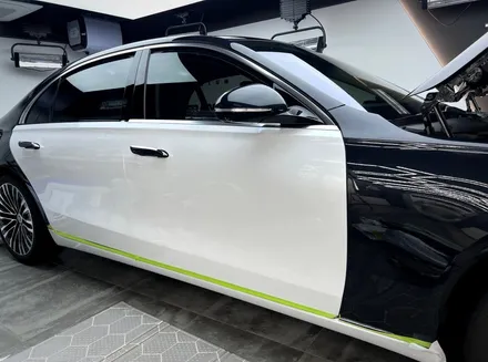 건대랩핑 벤츠 S580 CYS 유광 화이트 전체랩핑 / 강남구 논현동