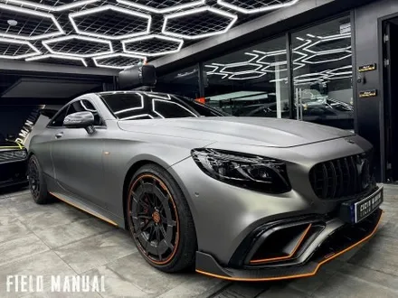 벤츠 S63 AMG 텅스텐스틸 컬러PPF, 브라부스 바디킷, 카본PPF, 휠 교체, 엠비언트·실내 가죽교체·은하수 / 강남구 논현동