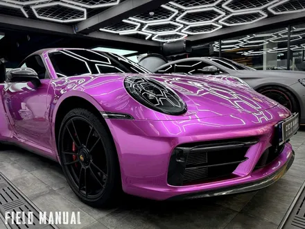 강남구랩핑 포르쉐 911 카레라 4 GTS 고광택 퍼플 전체랩핑, 카본PPF 포인트 / 강남구 논현동