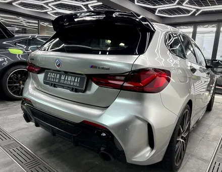 서초랩핑 BMW M135i 이노즈텍 메탈릭실버 전체랩핑 / 강남구 논현동