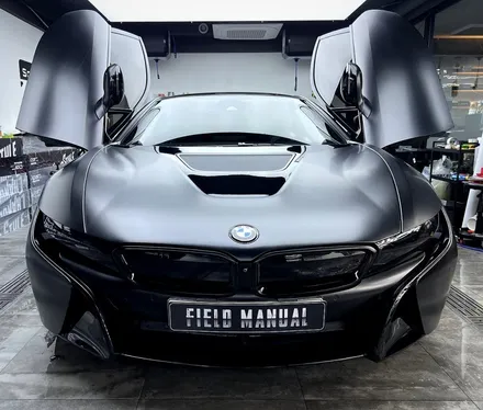 서초랩핑 BMW i8 부분랩핑, 솔라가드 티타늄 썬팅 / 강남구 논현동