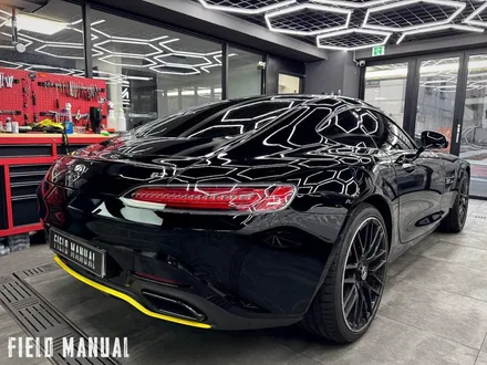 올블랙 벤츠 AMG GT. 전체 블랙PPF + 리어 옐로우 데칼 포인트 / 강남구 논현동