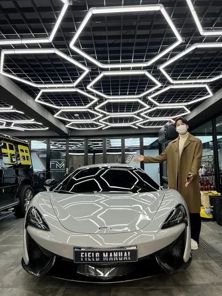 강남랩핑 맥라렌 570s 이노즈텍 초크그레이 전체랩핑 / 강남구 논현동