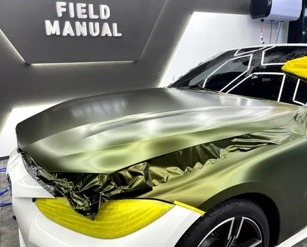 강남랩핑 BMW420i 컨버터블 에이버리 슈프림호프그린 / 강남구 논현동