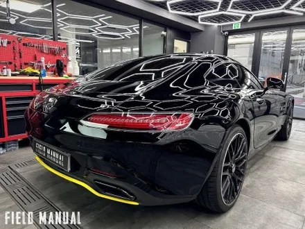 올블랙 벤츠 AMG GT. 전체 블랙PPF + 리어 옐로우 데칼 포인트 / 강남구 논현동