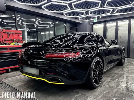 올블랙 벤츠 AMG GT. 전체 블랙PPF + 리어 옐로우 데칼 포인트 / 강남구 논현동