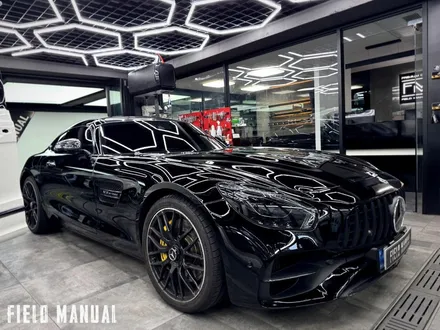 올블랙 벤츠 AMG GT. 전체 블랙PPF + 리어 옐로우 데칼 포인트 / 강남구 논현동