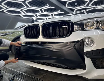 서초랩핑 BMW X6M 사틴블랙 부분랩핑 / 강남구 논현동