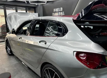 서초랩핑 BMW M135i 이노즈텍 메탈릭실버 전체랩핑 / 강남구 논현동