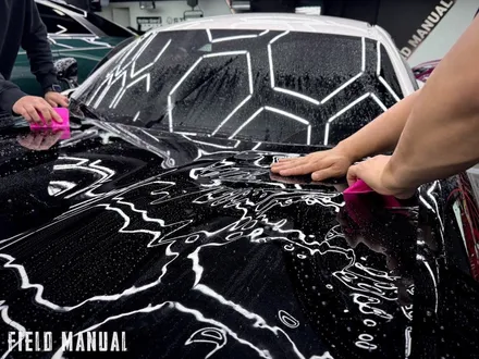 올블랙 벤츠 AMG GT. 전체 블랙PPF + 리어 옐로우 데칼 포인트 / 강남구 논현동