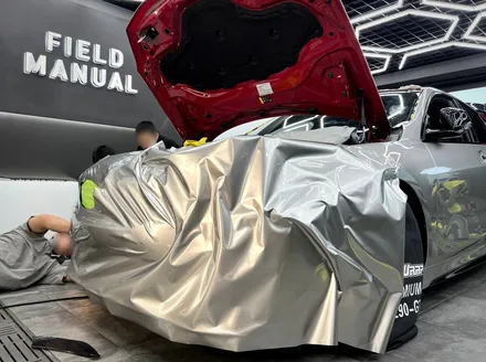 서초랩핑 BMW M135i 이노즈텍 메탈릭실버 전체랩핑 / 강남구 논현동