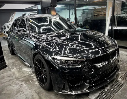 서초랩핑 BMW M3 이노즈텍 메탈릭실버 전체랩핑 / 강남구 논현동