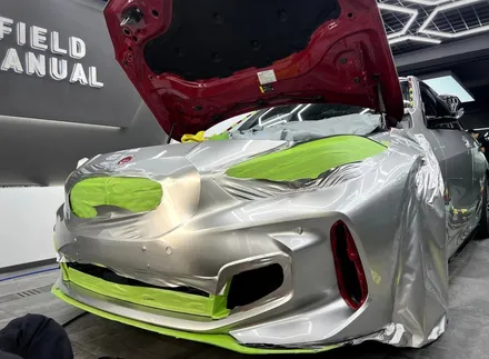 서초랩핑 BMW M135i 이노즈텍 메탈릭실버 전체랩핑 / 강남구 논현동