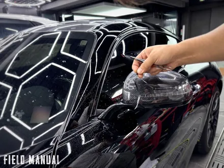 올블랙 벤츠 AMG GT. 전체 블랙PPF + 리어 옐로우 데칼 포인트 / 강남구 논현동
