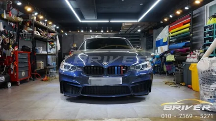 BMW F30 실내랩핑 리얼카본으로 바꾸면?? / 서울 양천